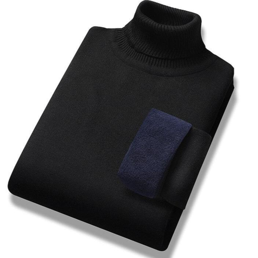 Pull en maille à col roulé pour homme | Manches longues 4