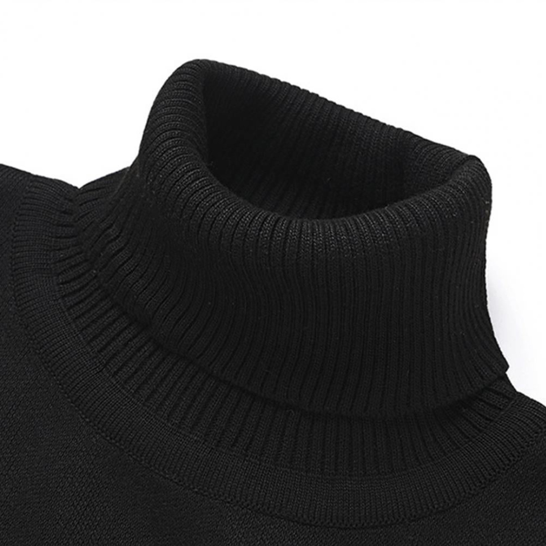 Pull en maille à col roulé pour homme | Manches longues 5
