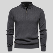 Pull en maille à demi-zip pour homme | Manches longues 2