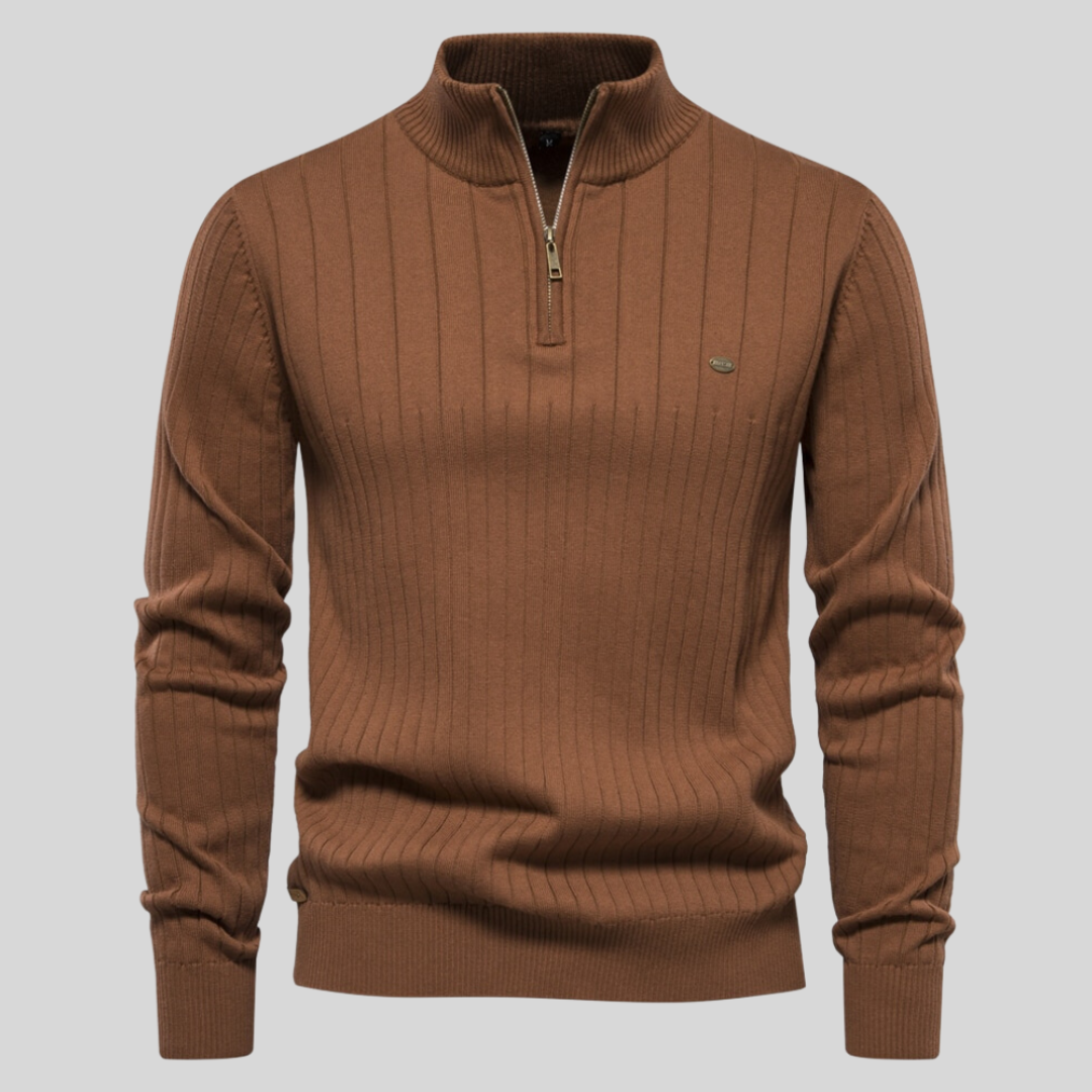 Pull en maille à demi-zip pour homme | Manches longues 3