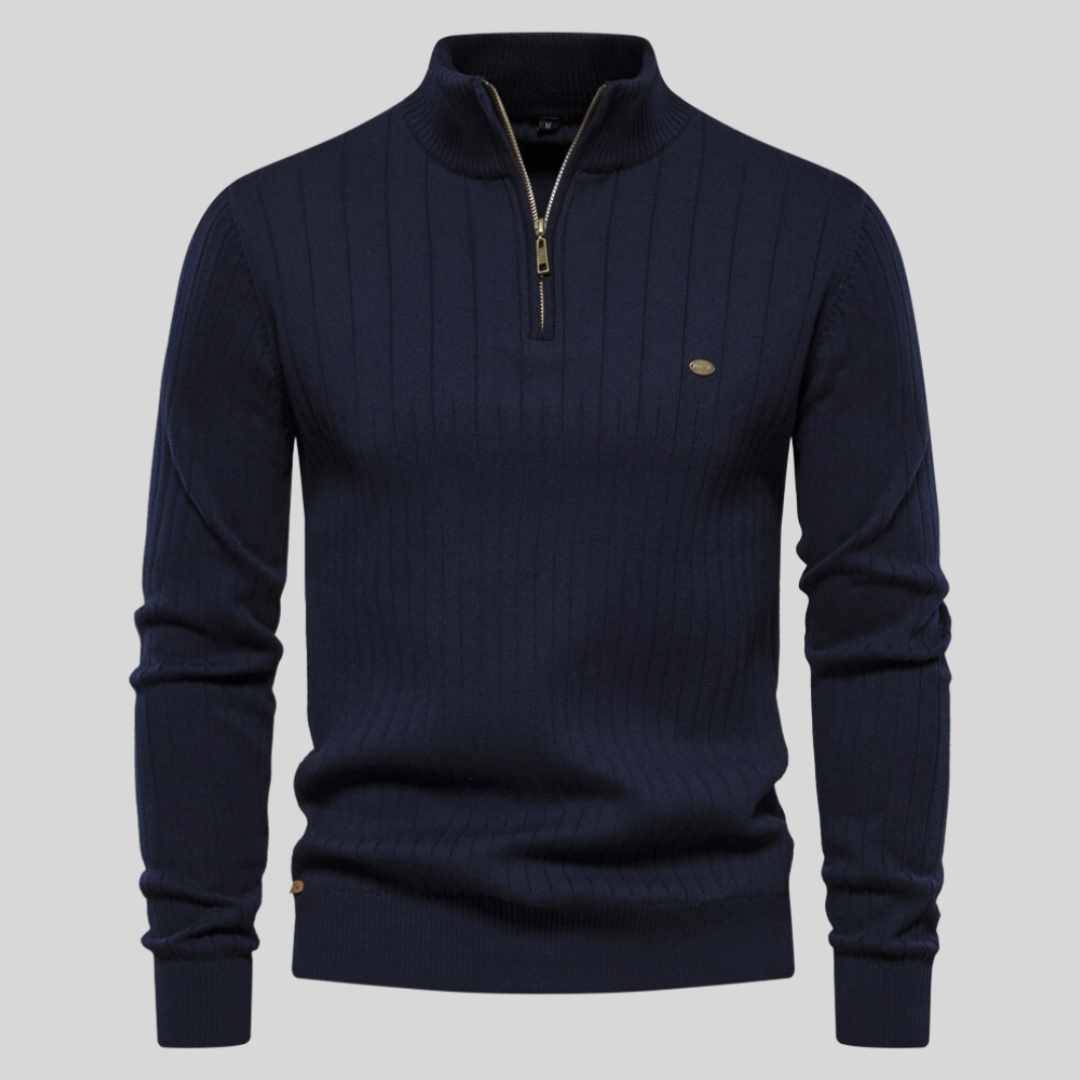 Pull en maille à demi-zip pour homme | Manches longues 4