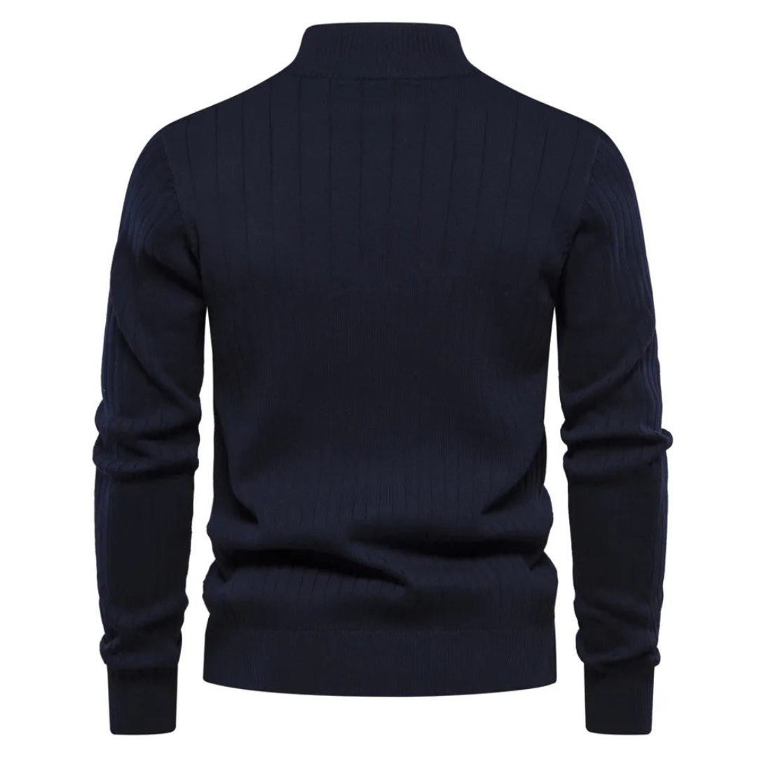 Pull en maille à demi-zip pour homme | Manches longues 5