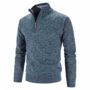 Pull en maille demi-zip pour homme | Chaud 0