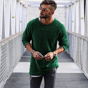Pull en tricot à manches longues pour homme | Chaud 0