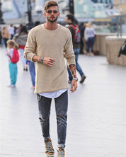 Pull en tricot à manches longues pour homme | Chaud 4