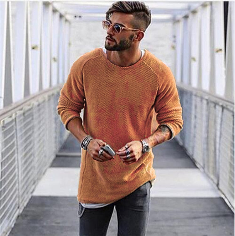 Pull en tricot à manches longues pour homme | Chaud 5