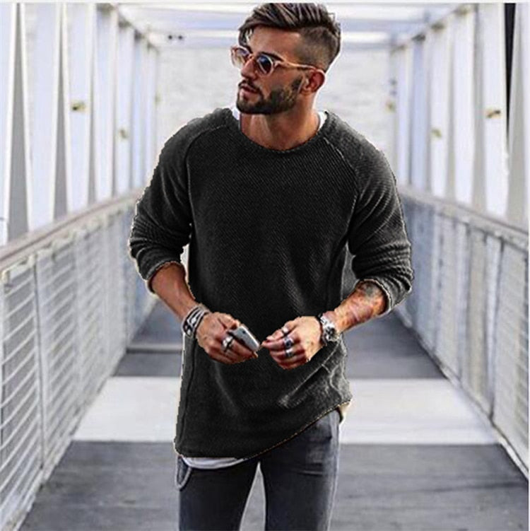 Pull en tricot à manches longues pour homme | Chaud 6