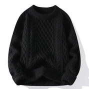 Pull tricoté à manches longues et col rond pour homme | Chaud 0