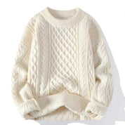 Pull tricoté à manches longues et col rond pour homme | Chaud 2