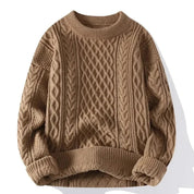 Pull tricoté à manches longues et col rond pour homme | Chaud 4