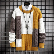 Pull tricoté chaud à col rond pour homme | Manches longues 2