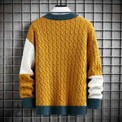 Pull tricoté chaud à col rond pour homme | Manches longues 3