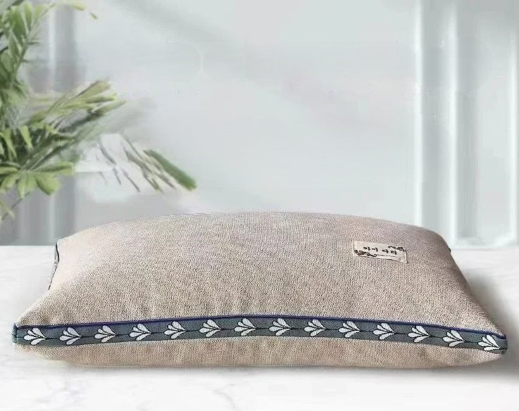 Pure oreiller du cou de la coque de sarrasin - Soutien naturel du sommeil pour les dormeurs latéraux et le dos 0