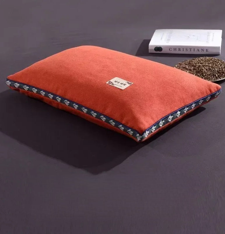 Pure oreiller du cou de la coque de sarrasin - Soutien naturel du sommeil pour les dormeurs latéraux et le dos 2