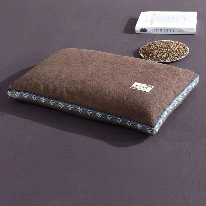 Pure oreiller du cou de la coque de sarrasin - Soutien naturel du sommeil pour les dormeurs latéraux et le dos 4