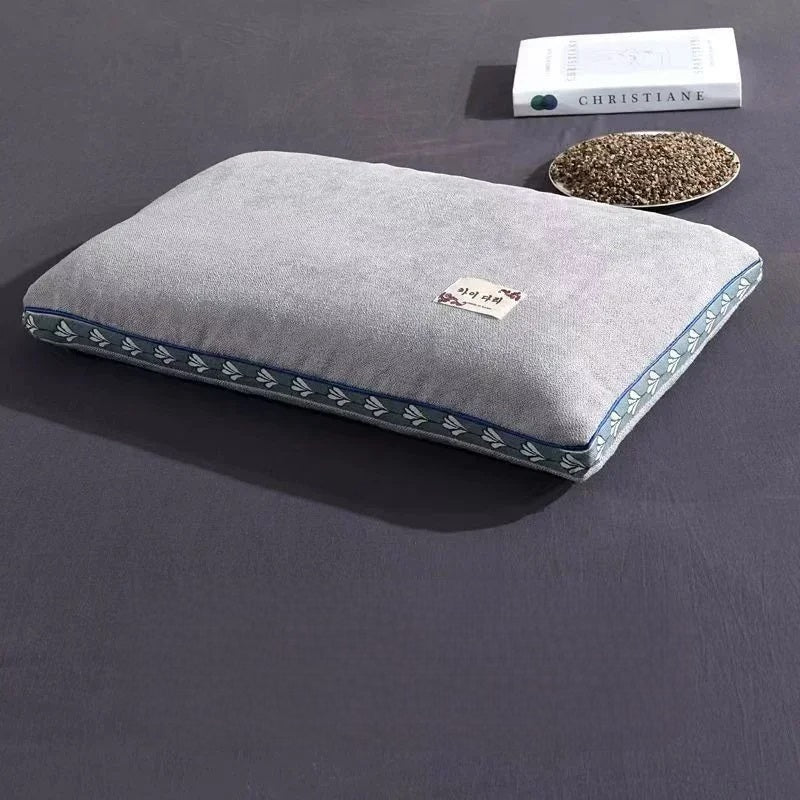 Pure oreiller du cou de la coque de sarrasin - Soutien naturel du sommeil pour les dormeurs latéraux et le dos 6