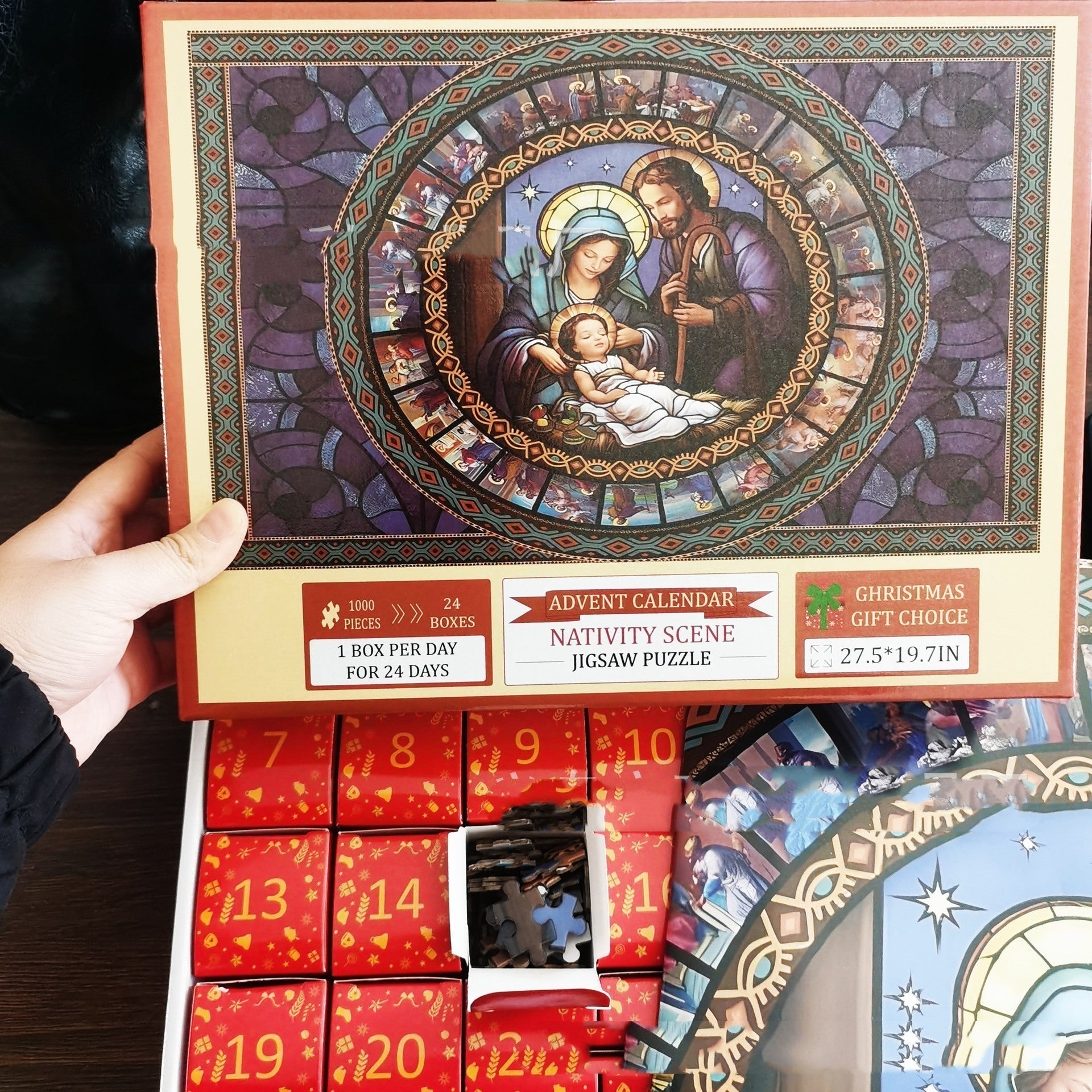 Puzzle de calendrier de l'Avent en papier 2