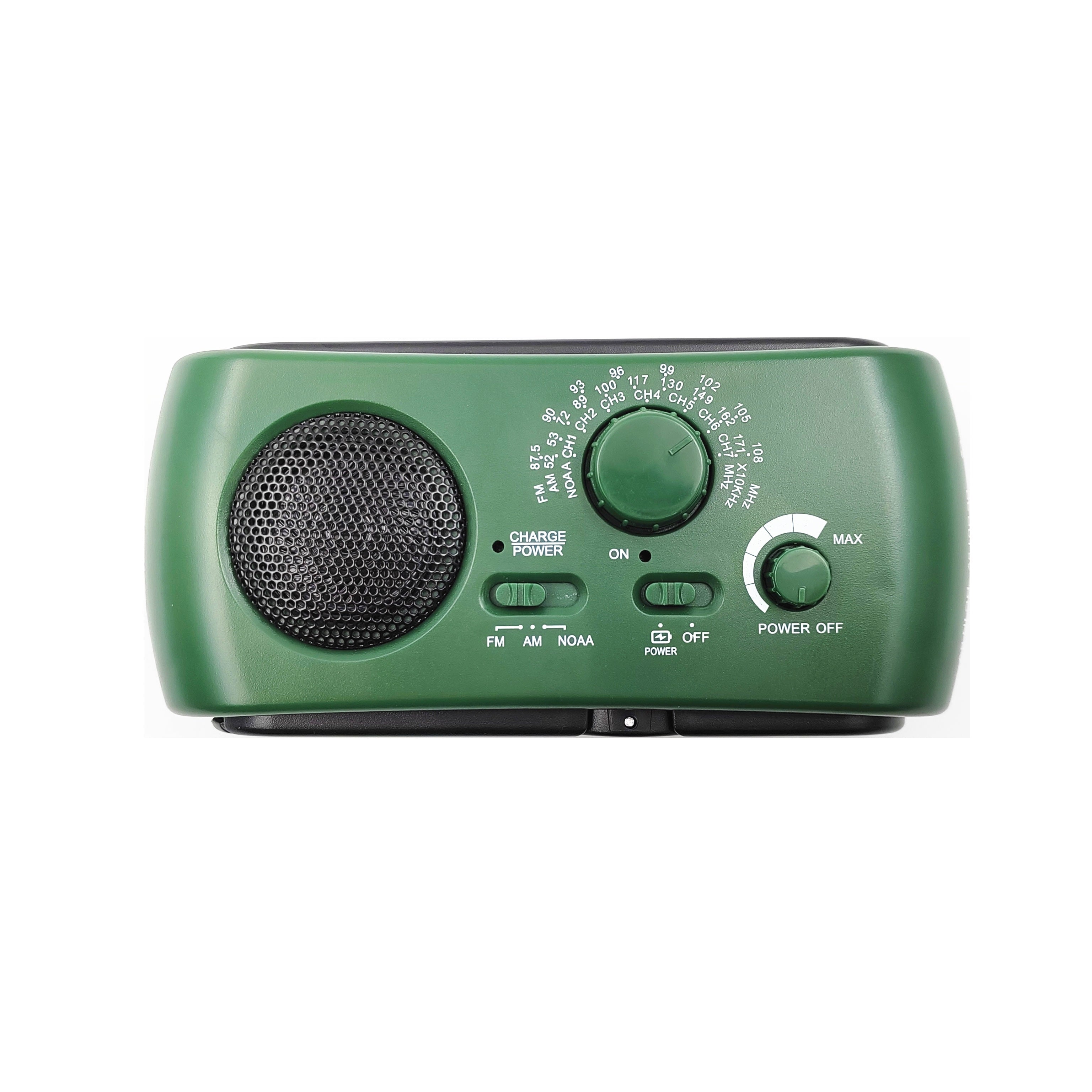 Radio d'urgence portable avec AM / FM / NOAA, chargeur USB, lampe de poche LED, étanche pour le camping et usage externe 0