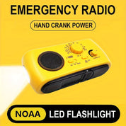 Radio d'urgence portable avec AM / FM / NOAA, chargeur USB, lampe de poche LED, étanche pour le camping et usage externe 4