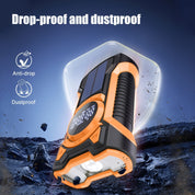 Radio d'urgence tout-en-un avec manivelle, panneau solaire, lampe de poche et chargeur USB idéal pour le camping et l'utilisation en plein air 4