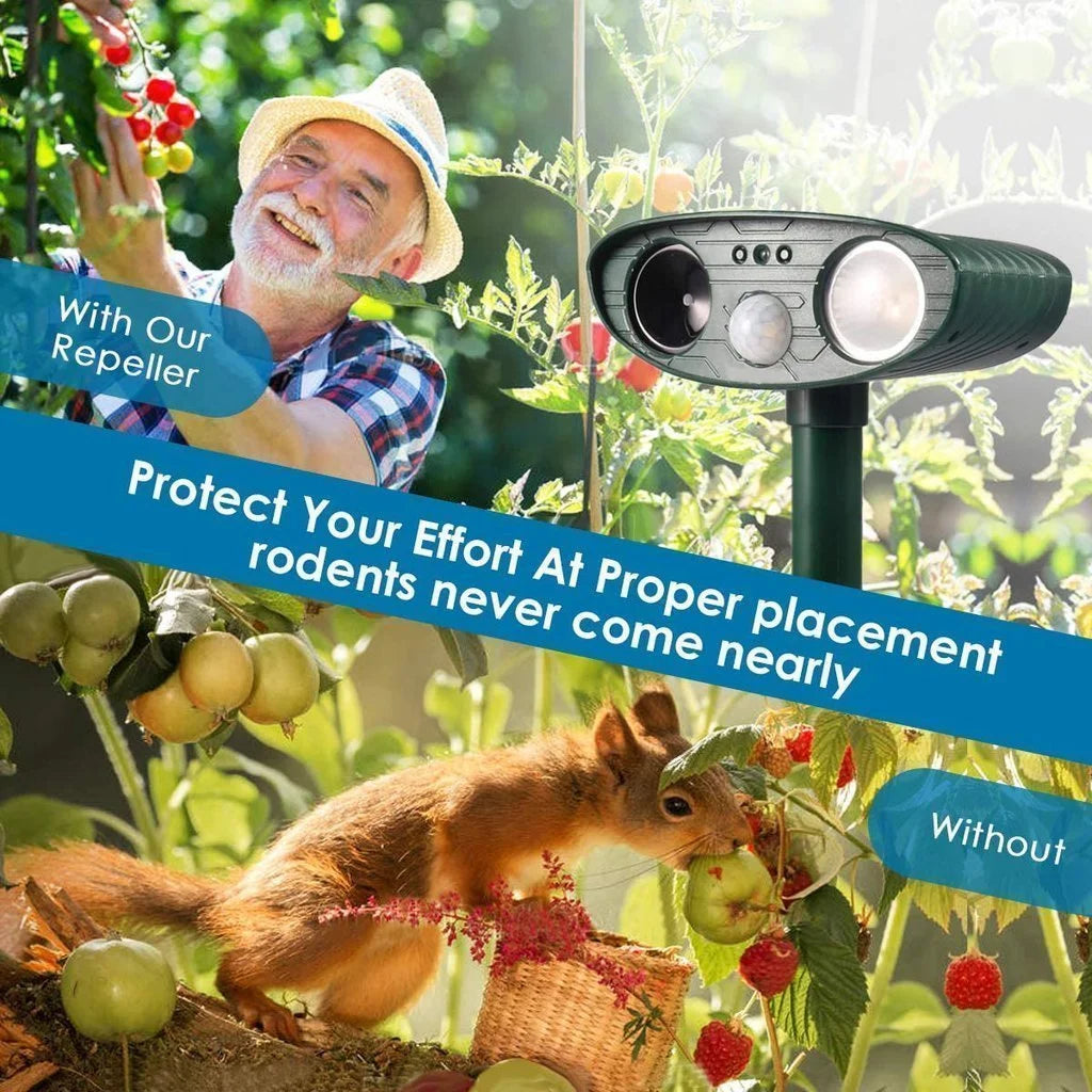 Repeller en chipmunk à ultrasons - Solar à alimentation - Débarrassez-vous des puces en 48 heures 5