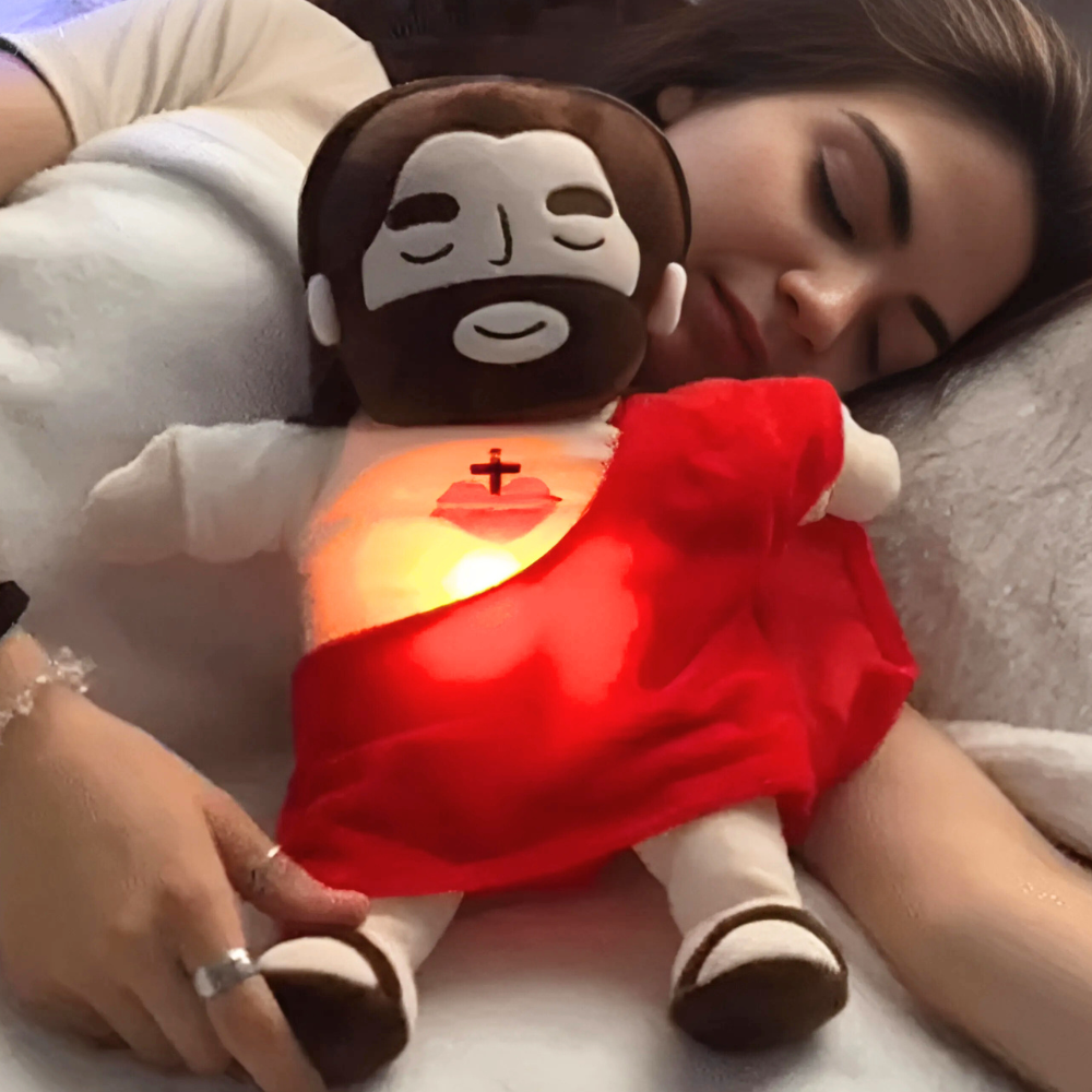 Respirer Jésus apaisant la peluche pour une aide au sommeil 0