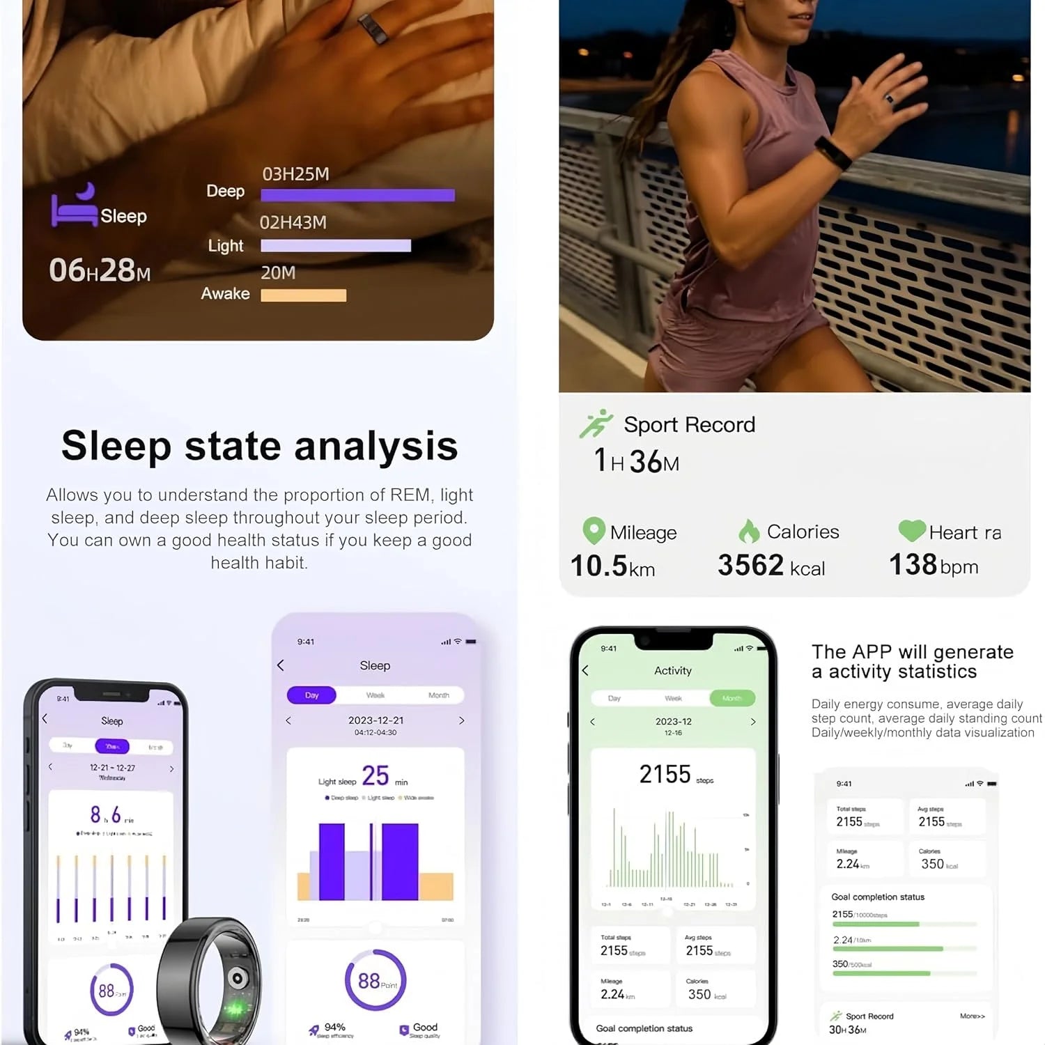 RingFit™ - Bague de suivi d'activité intelligente 3