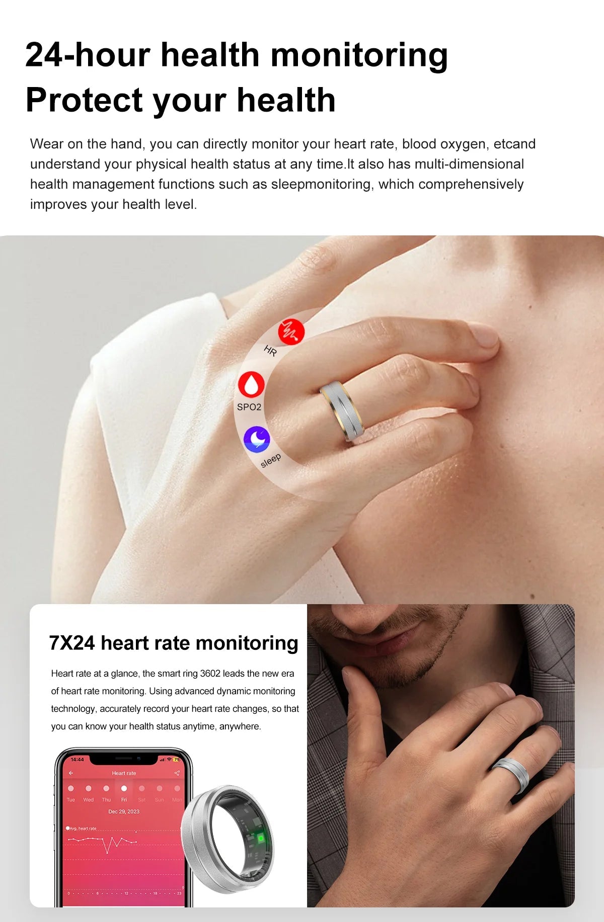 RingFit™ - Bague de suivi d'activité intelligente 4