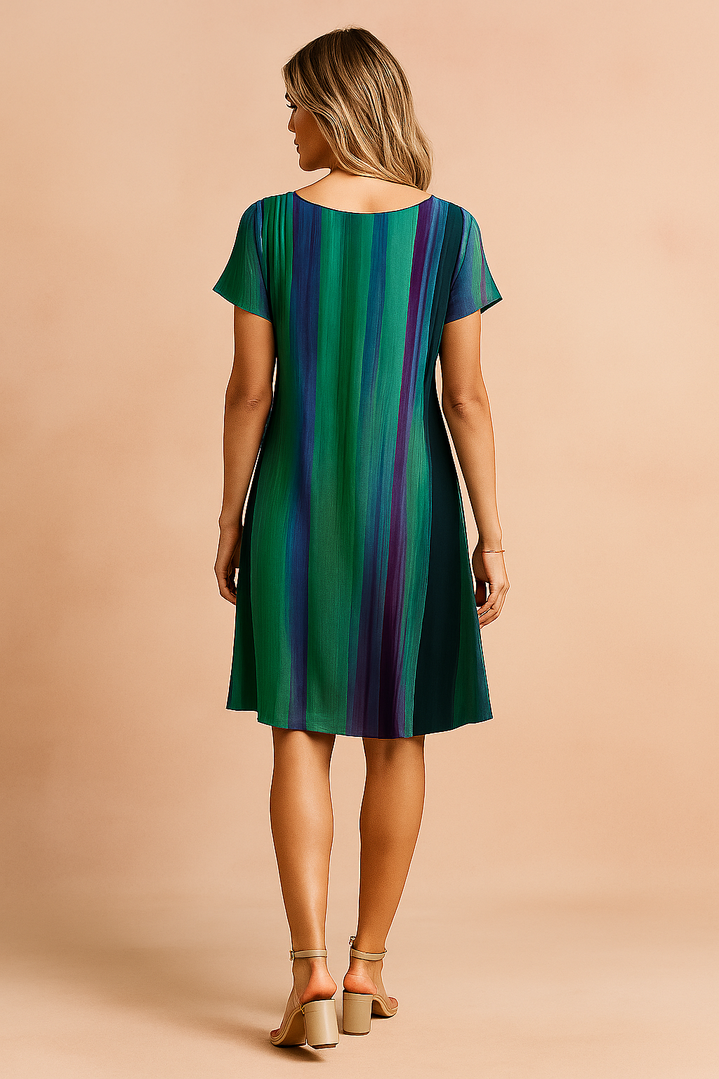 Robe Bohème Aérienne Femme Dégradé Tissu Léger 2