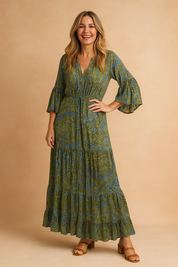 Robe Bohème Longue Femme Élégante Tissu Aéré 4