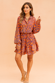 Robe Élégante Mi-Longue d'Été Femme Coton 0