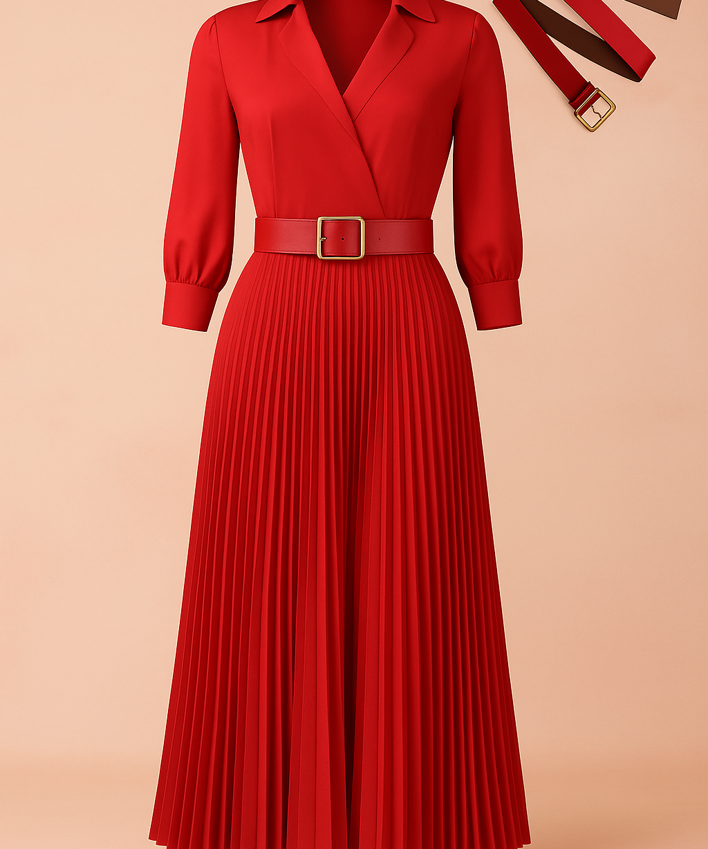 Robe Femme Élégante Chic Printemps Taille Plus Tissu Haute Qualité 0