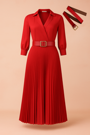 Robe Femme Élégante Chic Printemps Taille Plus Tissu Haute Qualité 0