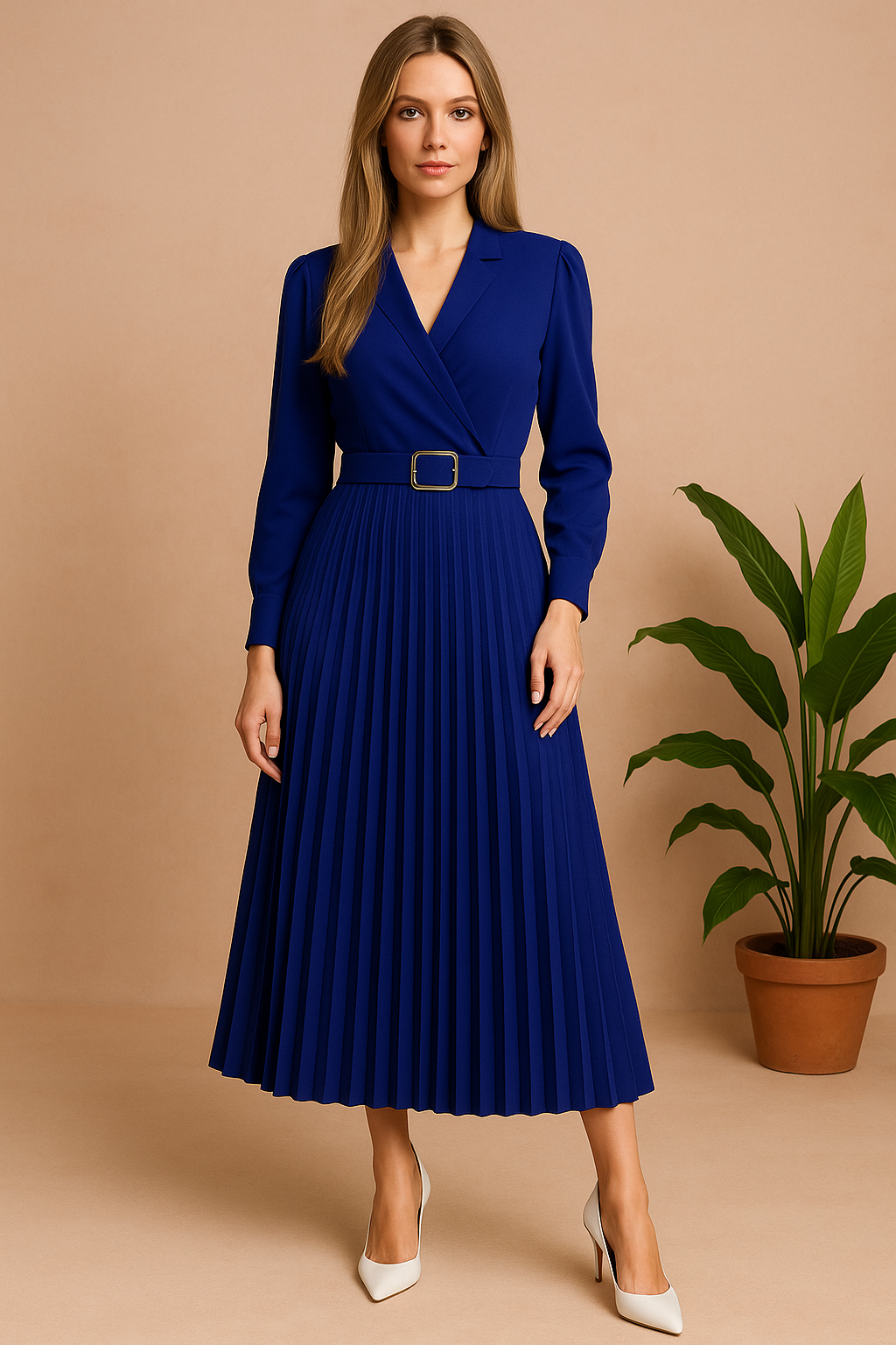 Robe Femme Élégante Chic Printemps Taille Plus Tissu Haute Qualité 3