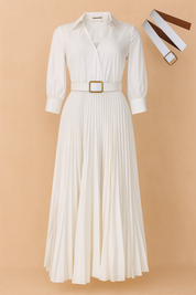 Robe Femme Élégante Chic Printemps Taille Plus Tissu Haute Qualité 4