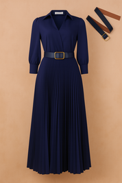 Robe Femme Élégante Chic Printemps Taille Plus Tissu Haute Qualité 5