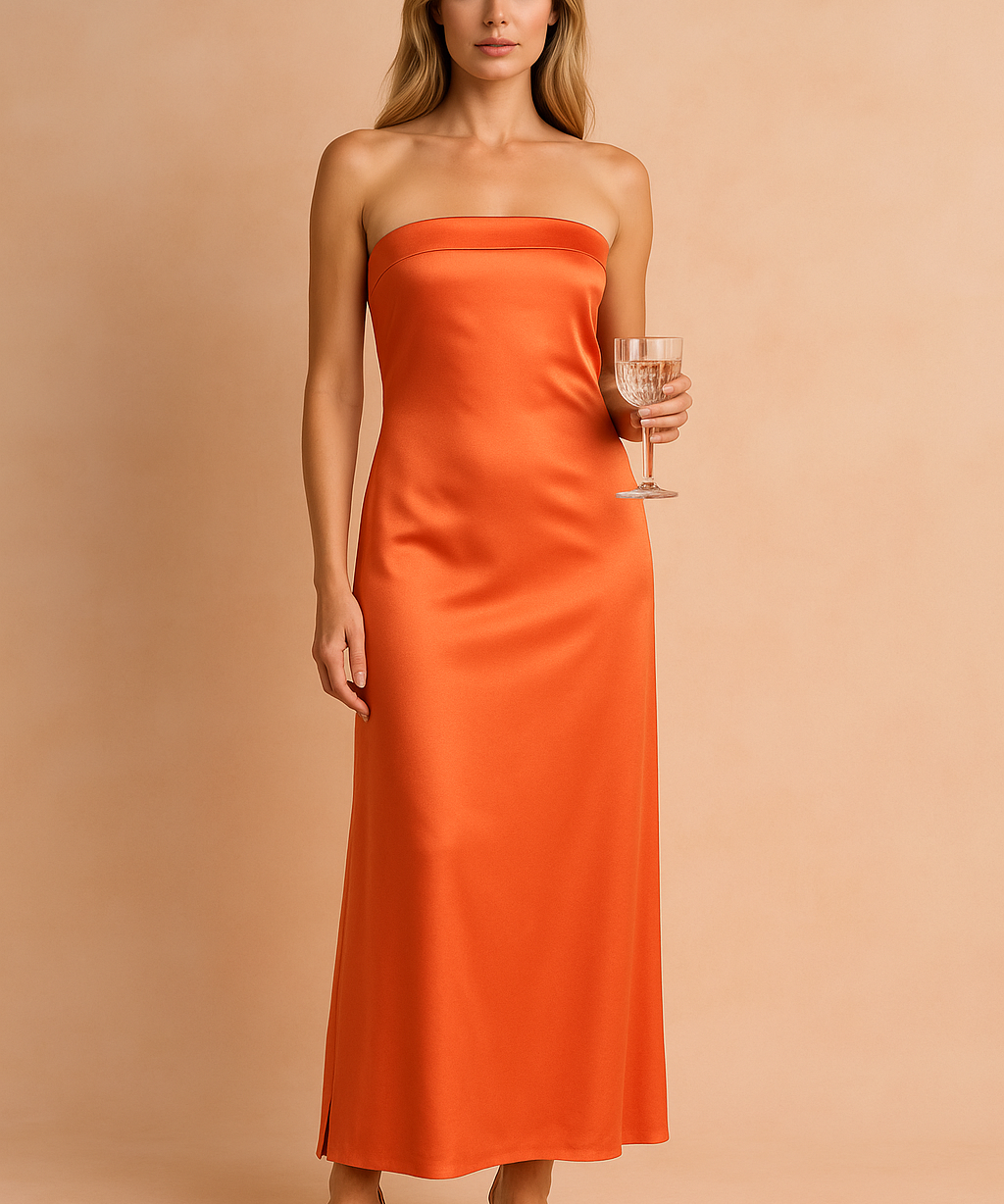 Robe Longue Élégante Femme Style Épaules Nues Tissu Léger 0