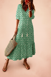 Robe Longue Estivale à Motif Floral Femme Aérée 4