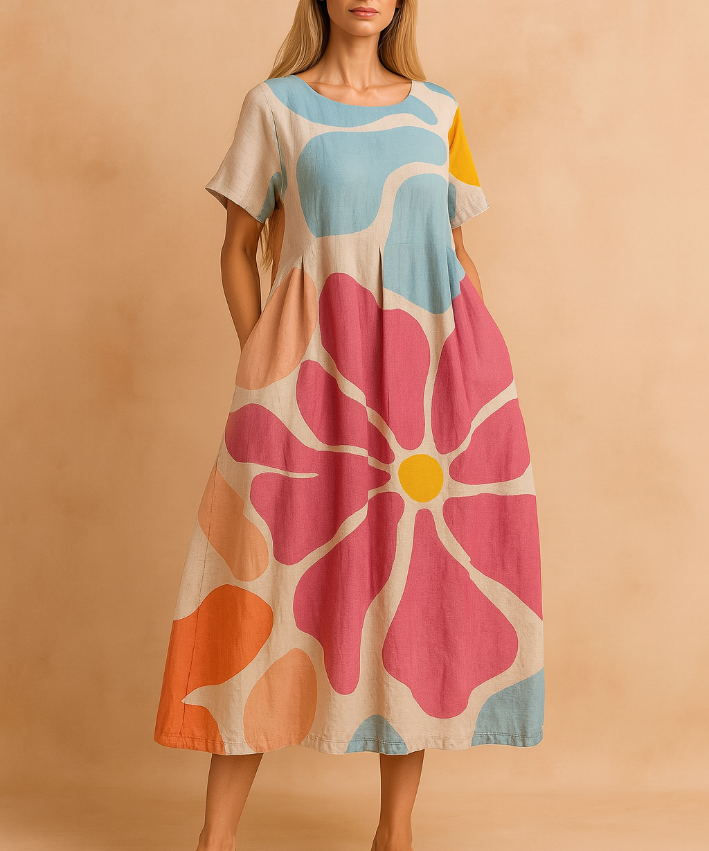 Robe Longue Femme Bohème Confortable Tissu de Haute Qualité 0