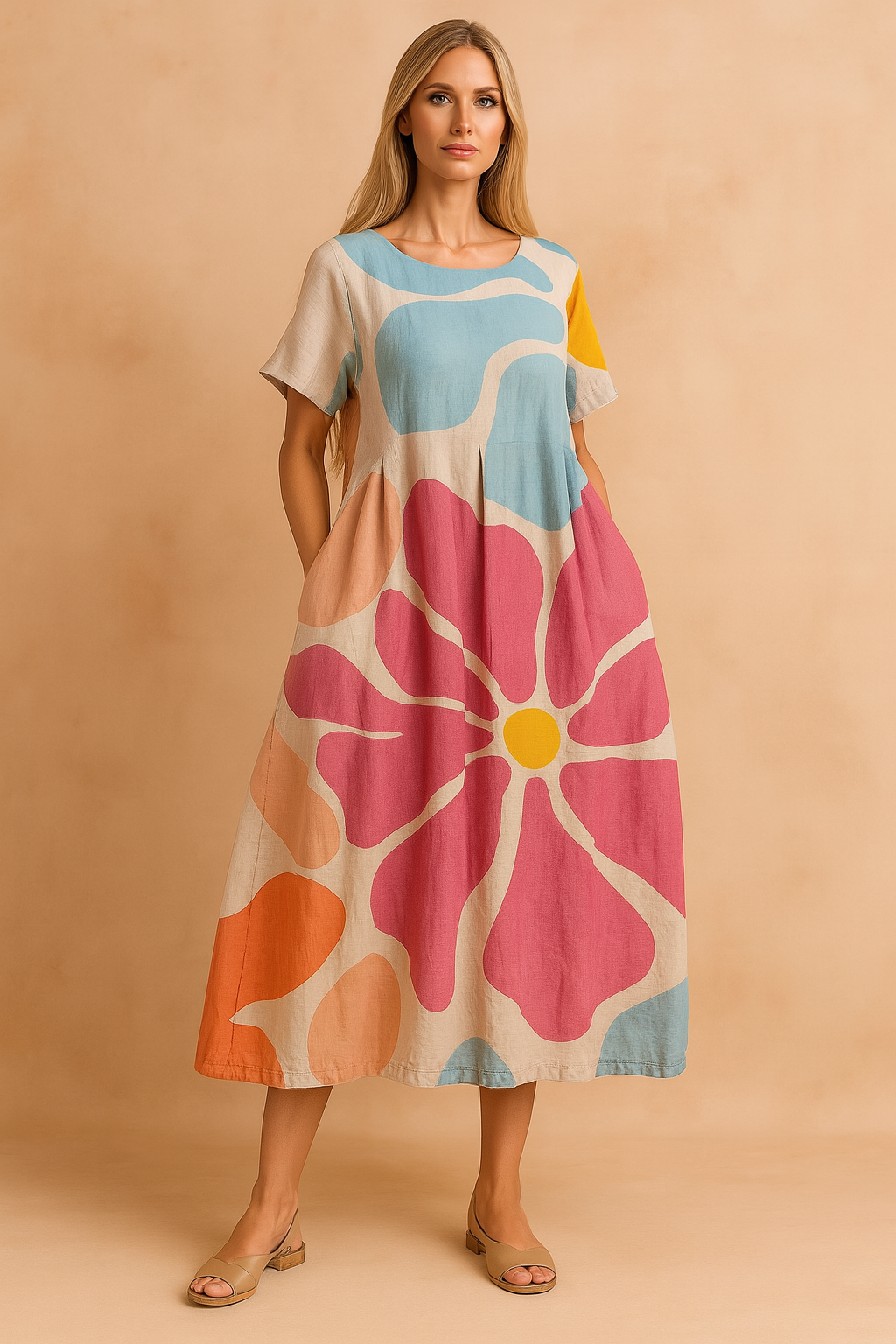 Robe Longue Femme Bohème Confortable Tissu de Haute Qualité 0