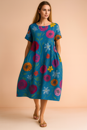 Robe Longue Femme Bohème Confortable Tissu de Haute Qualité 3