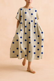 Robe Longue Femme Élégante Imprimé Floral Confortable en Tissu de Haute Qualité 6