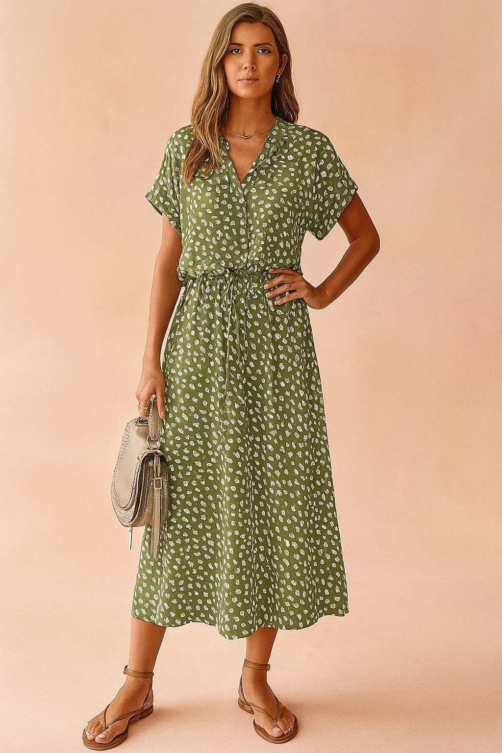 Robe Mi-Longue Bohème Chic Femme Coton 1