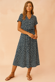 Robe Mi-Longue Bohème Chic Femme Coton 4