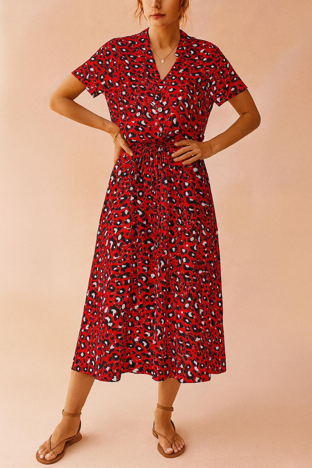 Robe Mi-Longue Bohème Chic Femme Coton 5