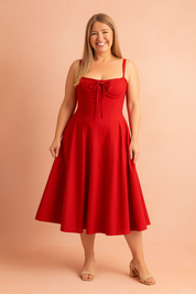 Robe Midi Fleurie Élégante Femme avec Fente et Volants 6