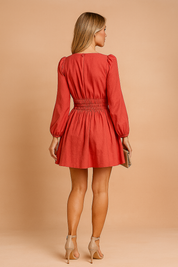 Robe Mini Femme Élégante Décolleté Profond Tissu Confortable 2