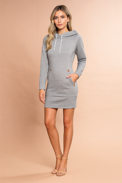 Robe à Capuche Femme Confortable avec Poches Tissu Doux 0