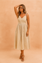 Robe d'été Élégante Femme Lin Coton Chic 1
