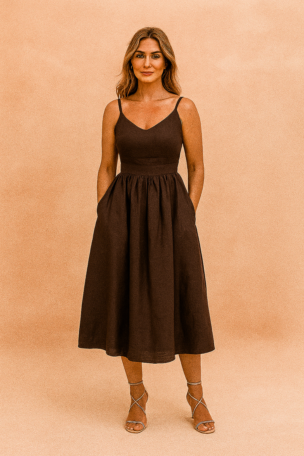 Robe d'été Élégante Femme Lin Coton Chic 3